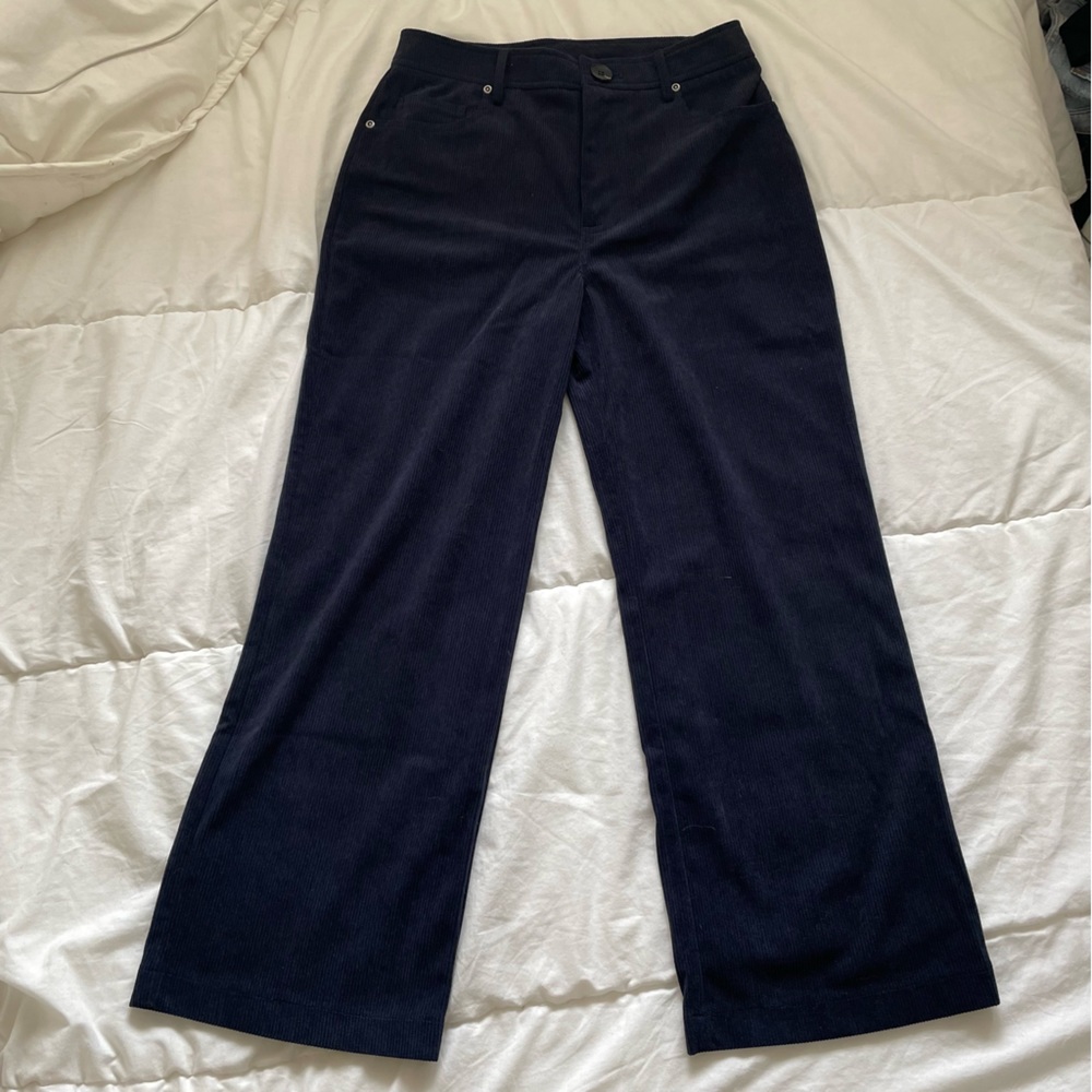 High waisted wide leg corduroy pants | S - M
